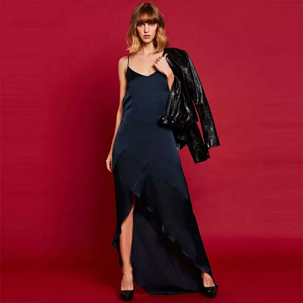 NEW Aysmmetrical Backless Evening Gown